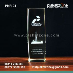 plakat kristal pertamina