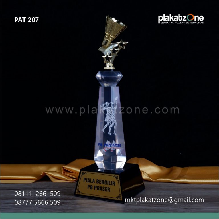 Piala Bahan Akrilik Untuk Kejuaraan Badminton